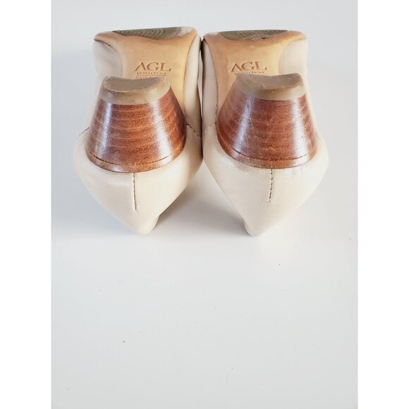 AGL Attilio Giusti Leombruni Womens Cap Toe Ballet Flat Tan Leather Size 39 US 9 - Picture 12 of 13